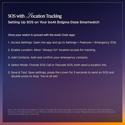 Boat Enigma Daze Women's Luxury Smart Watch w/ 1.3”(3.3cm) Luminous Display, Emergency SOS Live Location Sharing, Functional Crown, Watch Face Studio, QR Tray, BT Calling, HR & SpO2 - Unboxify