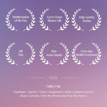 Boat Enigma Daze Women's Luxury Smart Watch w/ 1.3”(3.3cm) Luminous Display, Emergency SOS Live Location Sharing, Functional Crown, Watch Face Studio, QR Tray, BT Calling, HR & SpO2 - Unboxify