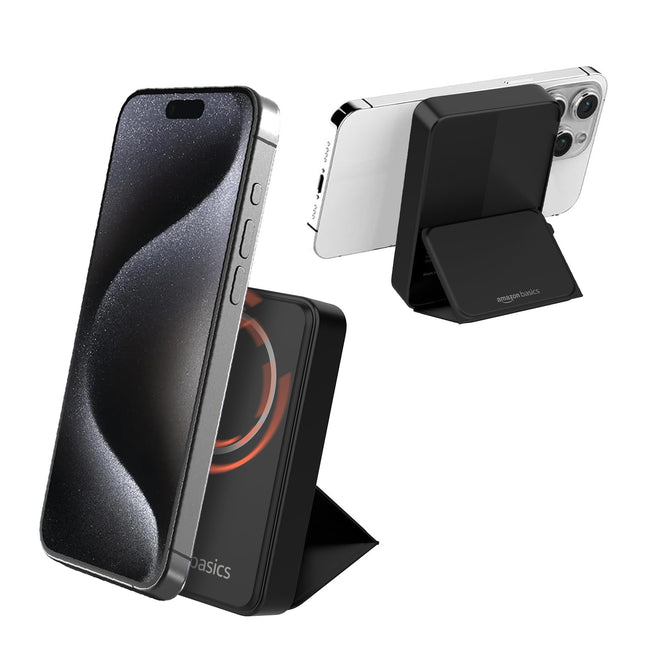 amazon basics 10000mAh 20W Fast Charging Power Bank and 15W Wireless Output | Type C Power Delivery (Input & Output) Quick Charge| Two Way Fast Charge | Made in India (Black) - Unboxify