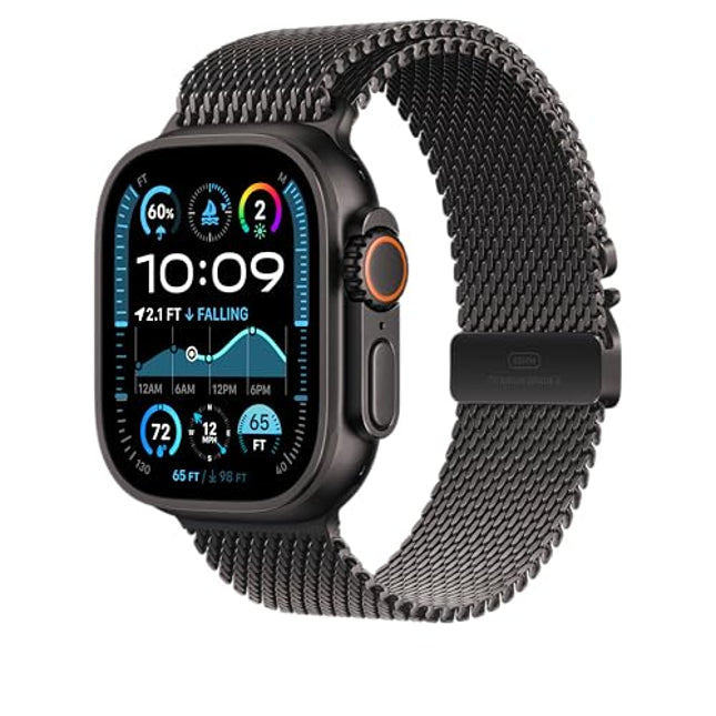 Apple Watch Band - Milanese Loop - 49mm - Black - Small - Unboxify