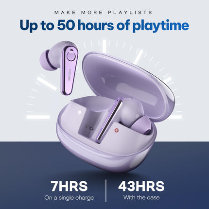 Noise Buds X Ultra in Ear Truly Wireless Earbuds with Hybrid ANC (Up to 45Db), LHDC, 11Mm Driver, 50H of Playtime, 6-Mic ENC, Dual Pairing,in Ear Detection, BT V5.3
