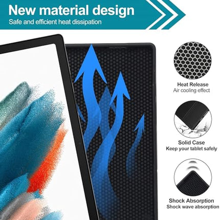 ProElite TouchPad Keyboard case for Redmi Pad SE 11 inch, Magnetic Detachable Wireless Bluetooth TouchPad Keyboard Built-in 7-Colors Backlit, Black - Unboxify