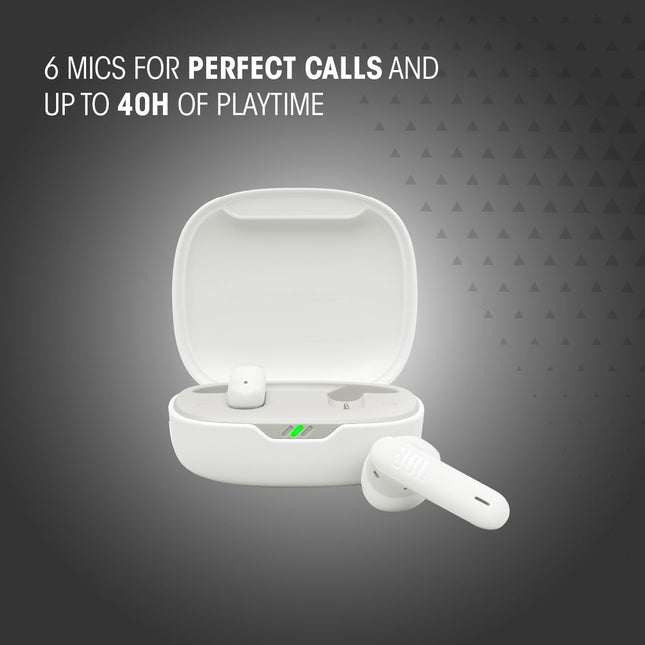 JBL Wave Flex 2 in-Ear Wireless Earbuds (TWS) with Mic,4 mics for Crisp & Clear Calls,40 Hours Battery,Ip54 Water&Dust Resistance,Multi-Point Connection (Black)