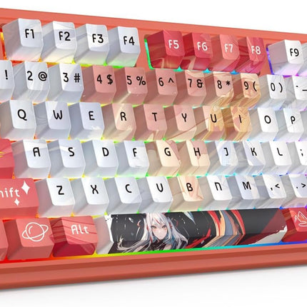 Redragon K673 PRO SE 75% 81 Keys Wireless Gasket RGB Gaming Keyboard, 3-Mode Anime Mechanical Keyboard w/Hot-Swap Socket, Dedicated Knob Control & 5-Layer Noise Dampening, Custom Hi-Fi Linear Switch - Unboxify