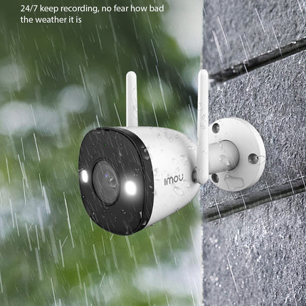 Imou 2K 3MP Outdoor Security Bullet CCTV Camera,Color Night Vision,Human Detection - Unboxify