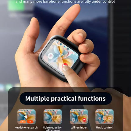 VEHOP GEN PODS Touch TWS Earbuds | HD Touch Screen Display | 32dB ANC | Transparency Mode | 40 Hrs Playtime | AI-ENC Quad Mics | Find My Earphones | Bluetooth 5.4 | 4 EQ Modes