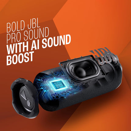 JBL Flip 7 Wireless Portable Bluetooth Speaker, Bold Pro Sound with AI Sound Boost, 16Hrs of Playtime, IP68 Water & Dustproof, Multi-Speaker Connection by Auracast, Personalization App - Unboxify