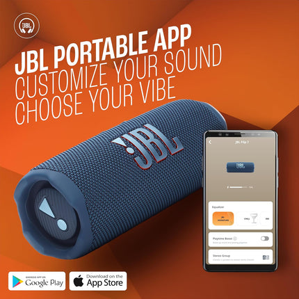 JBL Flip 7 Wireless Portable Bluetooth Speaker, Bold Pro Sound with AI Sound Boost, 16Hrs of Playtime, IP68 Water & Dustproof, Multi-Speaker Connection by Auracast, Personalization App - Unboxify
