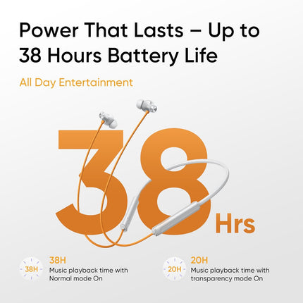 realme Buds Wireless 5 ANC in Ear Bluetooth Headphones,50dB ANC, 13.6mm Dynamic Bass Driver,360? Spatial Audio,45ms Low Latency,Upto 38hrs Playback,IP55 Rating,Dual Device Connection (Dawn Silver) - Unboxify
