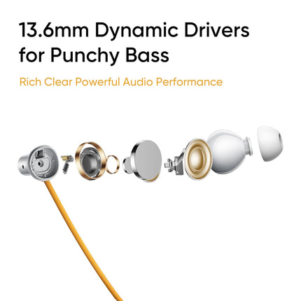 realme Buds Wireless 5 ANC in Ear Bluetooth Headphones,50dB ANC, 13.6mm Dynamic Bass Driver,360? Spatial Audio,45ms Low Latency,Upto 38hrs Playback,IP55 Rating,Dual Device Connection (Dawn Silver) - Unboxify