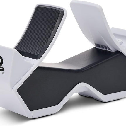 PowerA Twin Charging Station For PS5 Dualsense & Dualsense Edge Wireless Controllers,AC Adaptor Included,With LED Indicator,Vertical Dual Controller Fast Charging Dock (Officially Licensed),White