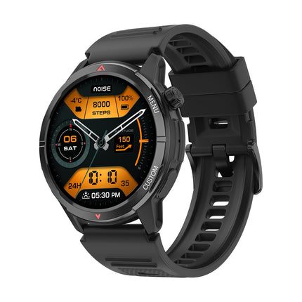 Noise Endeavour 2 Rugged Smart Watch – 1.46″ AMOLED Display, Built-in GPS, ABC Sensors, Up to 7-Day Battery, 5ATM Water Resistance, AI, Strava Integration, for iOS & Android (Jet Black) - Unboxify
