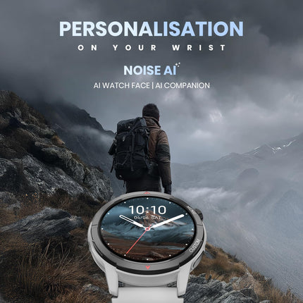 Noise Endeavour 2 Rugged Smart Watch – 1.46″ AMOLED Display, Built-in GPS, ABC Sensors, Up to 7-Day Battery, 5ATM Water Resistance, AI, Strava Integration, for iOS & Android (Jet Black) - Unboxify