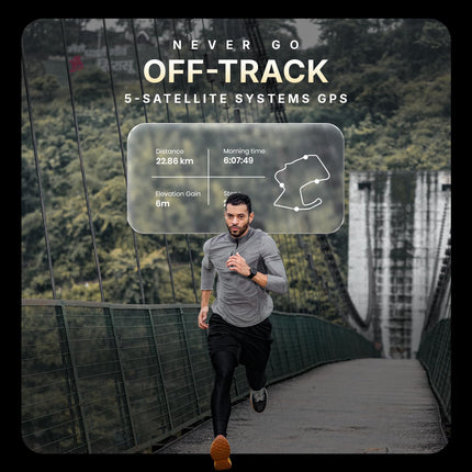 Noise Endeavour 2 Rugged Smart Watch – 1.46″ AMOLED Display, Built-in GPS, ABC Sensors, Up to 7-Day Battery, 5ATM Water Resistance, AI, Strava Integration, for iOS & Android (Jet Black) - Unboxify