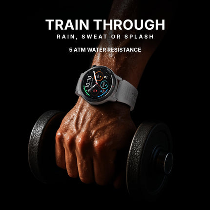 Noise Endeavour 2 Rugged Smart Watch – 1.46″ AMOLED Display, Built-in GPS, ABC Sensors, Up to 7-Day Battery, 5ATM Water Resistance, AI, Strava Integration, for iOS & Android (Jet Black) - Unboxify
