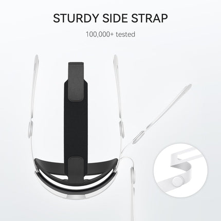 New World Comfort Elite Head Strap for Meta Quest 3/Quest 3S,Adjustable Elite Pressure-free Headstrap Replacement,VR Headset Accessories, (No VR Headset Machine Included)