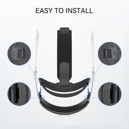 New World Comfort Elite Head Strap for Meta Quest 3/Quest 3S,Adjustable Elite Pressure-free Headstrap Replacement,VR Headset Accessories, (No VR Headset Machine Included)