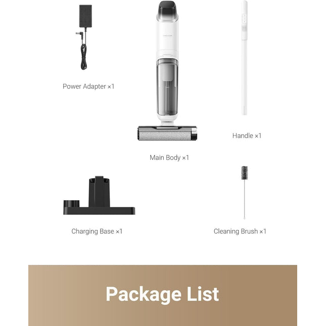 Dreame K10 Pro Wet Dry Vacuum Cleaner, Light Weight Cordless Vacuum Cleaner with 15Kpa Suction Power, Enhanced Edge Cleaning, Smart Dirt Detection for Hard Floors