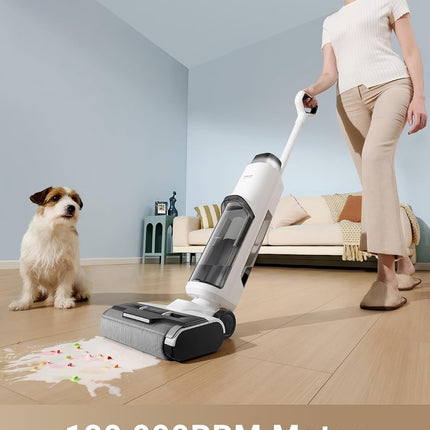 Dreame K10 Pro Wet Dry Vacuum Cleaner, Light Weight Cordless Vacuum Cleaner with 15Kpa Suction Power, Enhanced Edge Cleaning, Smart Dirt Detection for Hard Floors