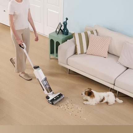 Dreame K10 Pro Wet Dry Vacuum Cleaner, Light Weight Cordless Vacuum Cleaner with 15Kpa Suction Power, Enhanced Edge Cleaning, Smart Dirt Detection for Hard Floors