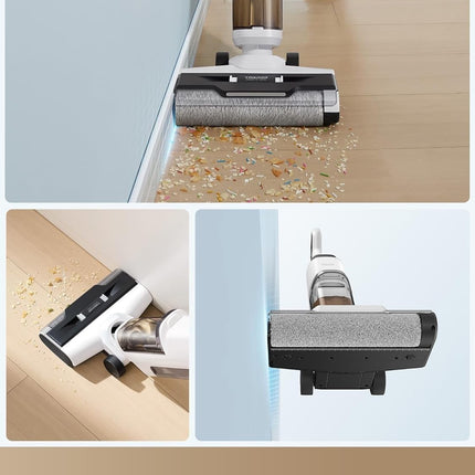 Dreame K10 Pro Wet Dry Vacuum Cleaner, Light Weight Cordless Vacuum Cleaner with 15Kpa Suction Power, Enhanced Edge Cleaning, Smart Dirt Detection for Hard Floors