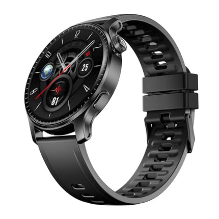 Boat Ultima Prime smartwatch with 1.43” AMOLED Display, AOD, Personalized Fitness Nudges, Functional Crown,100+ Sports Modes, Create Your Own Watchface, smartwatch for Man and Woman (Onyx Black) - Unboxify