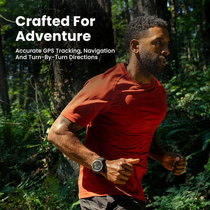 Amazfit T-Rex 3 Outdoor Rugged Military 48mm Smart Watch, Built in GPS, 27 Days Battery Life, Offline Maps, 2000 Nits Brightness, 10 ATM Water Resistance, AI Coach, for iOS & Android (Gray)