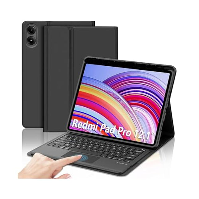 typecase Keyboard Case for Redmi Pad Pro & Pro 5G (12.1 inch) with TRACKPAD,Slim Lightweight Stand Cover,Magnetically Detachable Wireless Bluetooth Keyboard for Redmi Pad Pro & Pro 5G-12.1 Inch ONLY - Unboxify