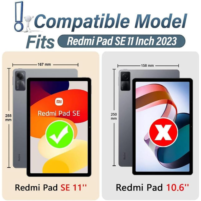 typecase Keyboard Case for Redmi Pad SE (11 inch only) with TRACKPAD,Slim Lightweight Stand Cover,Magnetically Detachable Wireless Bluetooth Keyboard,Compatible with Redmi Pad SE 11 Inch ONLY - Unboxify