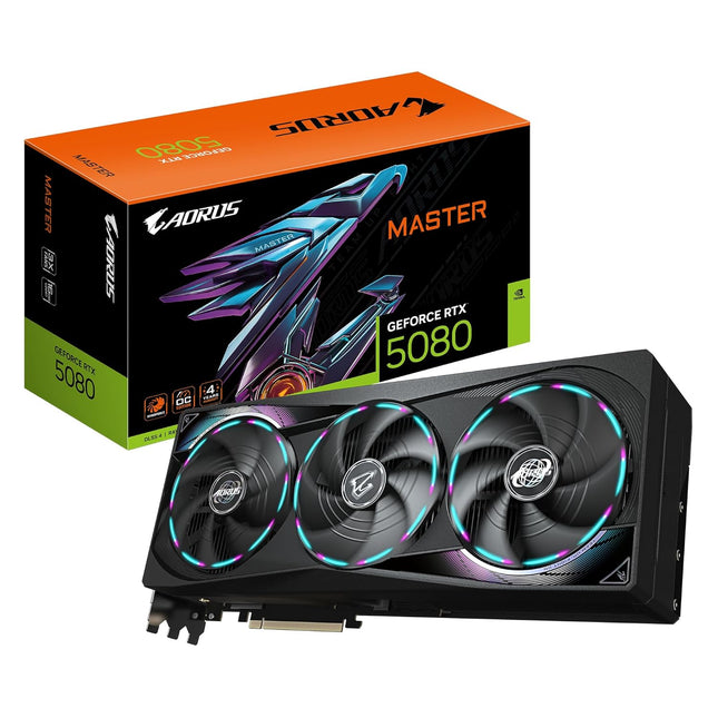 GIGABYTE GV-N5080AORUS M-16GD | GeForce RTX 5080 AORUS Master 16GB GDDR7 Graphics Card