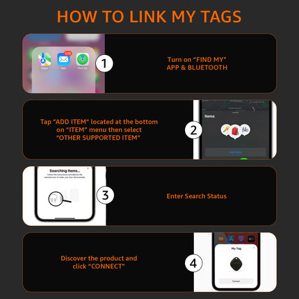 Amazon Basics Aero Tag for iOS (Pack of 4) - Unboxify