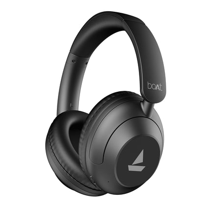 Boat New Launch Rockerz 650 Pro, Touch/Swipe Controls, Dolby Audio, 80Hrs Battery, 2Mics ENx, Fast Charge, App Support, Dual Pair, Bluetooth Over Ear Headphones with Mic (Iris Black) - Unboxify