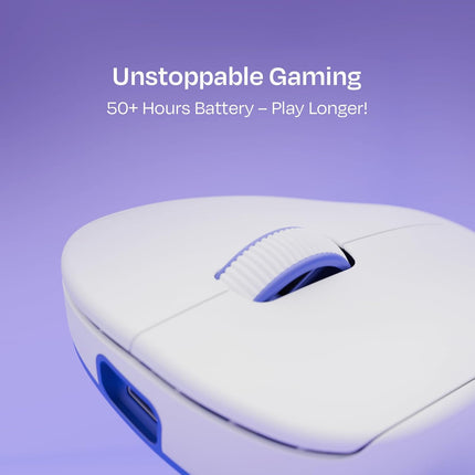 Kreo Anzu 52g Ultralight Ergonomic Wireless Gaming Mouse for PC, Rechargeable Mouse Wireless with 50+Hours Battery Life, High End 80M Huano Switches, 12000DPI - Unboxify