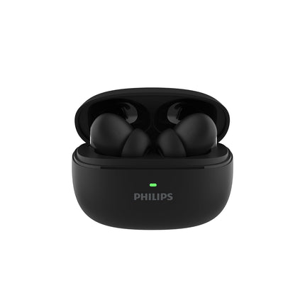 Philips TAT1150BK/94 Premium Wireless Earbuds with ANC, Quad Mic ENC, Up to 55 Hr Playtime,13mm Neodymium Drivers,Multipoint, ergonomically Designed,IPX5 Water Resistance,Fast Charging - Unboxify