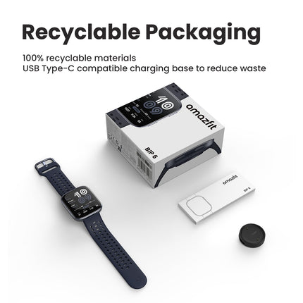 Amazfit Bip 6 Smart Watch 46mm, 14 Day Battery, 1.97" AMOLED Display, GPS & Free Maps, AI, Bluetooth Call & Text, Health, Fitness & Sleep Tracker, 140+ Workout Modes, 5 ATM Water-Resistance