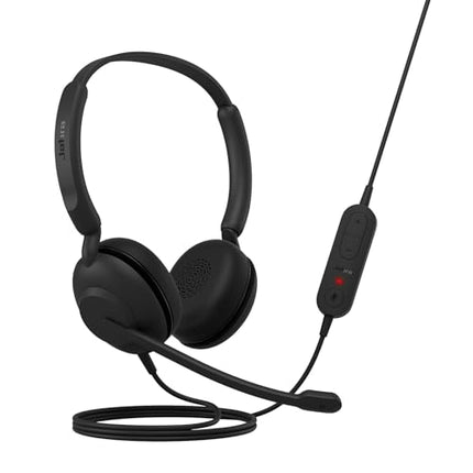 Jabra Evolve 10, On Ear Noise Cancellation Mic with Fully Adjustable Boom Arm and USB-A Connectivity Stereo Headset, Black - Unboxify