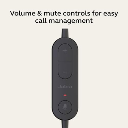 Jabra Evolve 10, On Ear Noise Cancellation Mic with Fully Adjustable Boom Arm and USB-A Connectivity Stereo Headset, Black - Unboxify