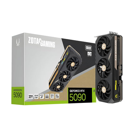 ZOTAC Gaming GeForce RTX 5090 Solid OC Graphics Card - Black | 32 GB | DLSS 4 | GDDR7 | 512 bit | Spectra 2.0 ARGB Light | IceStorm 3.0 Advanced Cooling | 21760 CUDA Cores | Triple Fan (BRAND NEW/SEALED)