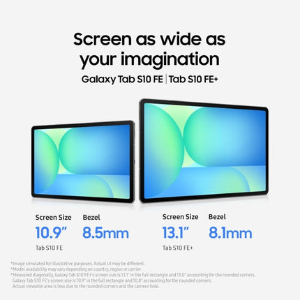 Samsung Galaxy Tab S10 FE, S Pen in-Box, 27.7 cm (10.9 inch) LCD Display, 12 GB RAM, 256 GB Storage, Wi-Fi + 5G Tablet, Gray