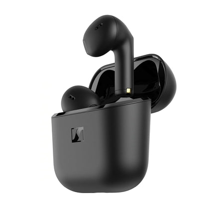 Sennheiser ACCENTUM Open True Wireless Earbuds-Smart Touch Controls, Lightweight & Breathable Design, Upto 28H Battery, Quick Charging, IPX4 Splash Resistance-Black - Unboxify