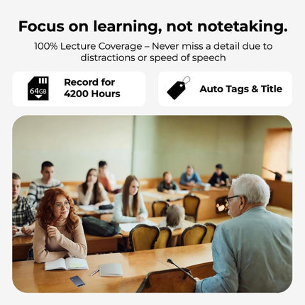 AltaX ThinkNote AI Voice Recorder for Meetings, Calls & Lectures | ChatGPT Powered Instant Transcription, Auto Summary & Mind Maps | 118 Language Support | All-Metal Design w/Case | 64GB (BRAND NEW/SEALED)