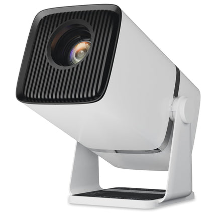 WZATCO Yuva Go Plus, Full HD 1080p Native, Android 13.0 Smart Home Projector 4k Ultra HD, Rotatable Design, Auto & 4D Keystone with Netflix, Prime etc, WiFi 6 & BT, Screen Mirroring, ARC, White - Unboxify