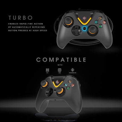 Cosmic Byte Ares Tri-Mode Wireless, Bluetooth, Wired Controller for PC – 2.4GHz, Bluetooth, USB-C Wired, Hall Effect Joysticks, Hall Effect Triggers, Turbo, Auto Turbo,Dual Vibration with levels - Unboxify