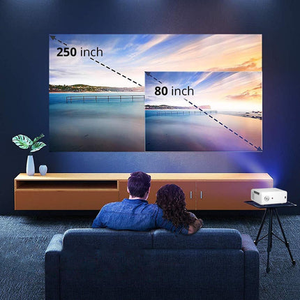 WZATCO Yuva Plus Native 1080P Full HD Projector with 4K Support, 11700 Lumens (Best in Segment), 250" Screen | 5 Watt HiFi Speaker, Bluetooth 5.1 | Slide Lens Door - Unboxify