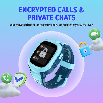 Noise Junior Explorer 2 Smart Watch for Kids with 4G SIM Compatible, 2-Way Video & Voice Calling, Geofencing, Real Time Location Monitoring via Google Maps, IP68, SOS Emergency Alerts (Frost Pop) - Unboxify