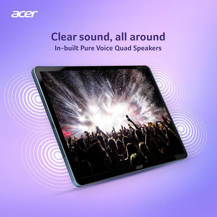 Acer Iconia Tab iM11-12M | 11.45” 60 Hz IPS Display, 450 nits, 8GB RAM + 256GB storage, 16MP Rear + 8MP Front Camera,Fingerprint Reader,Wi-Fi + 4G LTE(Calling), Android 14,BT 5.2, Slim Metal Body,Blue