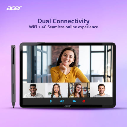 Acer Iconia Tab iM11-12M | 11.45” 60 Hz IPS Display, 450 nits, 8GB RAM + 256GB storage, 16MP Rear + 8MP Front Camera,Fingerprint Reader,Wi-Fi + 4G LTE(Calling), Android 14,BT 5.2, Slim Metal Body,Blue
