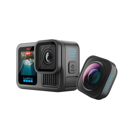 GoPro HERO13 Black Ultra Wide Edition - Waterproof Action Camera with 5.3K60 Video, 27MP Photo, Boosted 177-degree FOV + Compatability with HB-Series Lenses