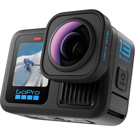 GoPro HERO13 Black Ultra Wide Edition - Waterproof Action Camera with 5.3K60 Video, 27MP Photo, Boosted 177-degree FOV + Compatability with HB-Series Lenses