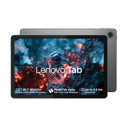 Lenovo Tab | 10.1" Display | Wi-Fi Only | 4 GB RAM + 64 GB ROM (Expandable up to 1 TB) | Metal Body | Dual Speakers with Dolby Atmos | Android 14 | Color: Luna Grey